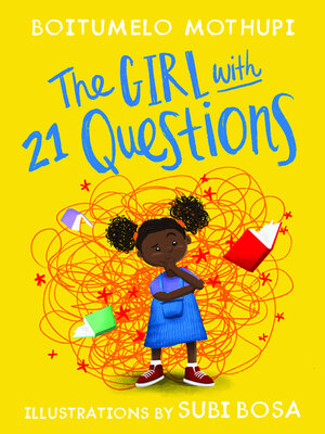 cover image of The girl with 21 questions